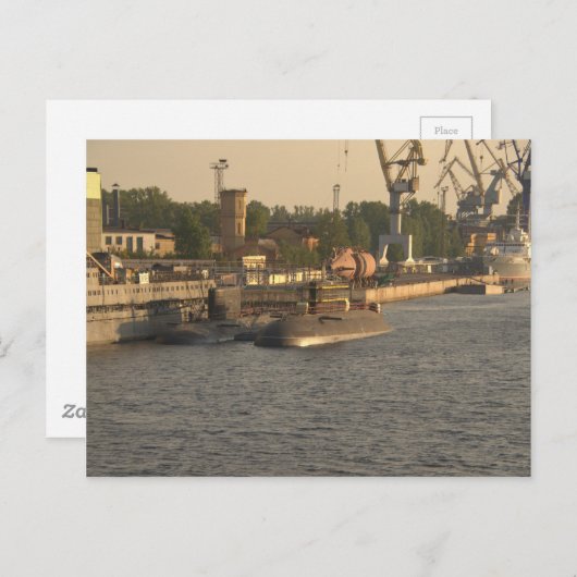 Russische Nukleare U-Boote Postkarte (Vorne/Hinten)