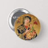 Russische orthodoxe Ikone - Jungfrau Mary und Baby Button (Vorne & Hinten)