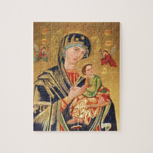 Russische orthodoxe Ikone - Jungfrau Mary und Baby Puzzle (Vertikal)
