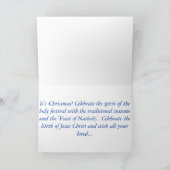 Russische orthodoxe Weihnachtskarte Feiertagskarte (Innenseite)