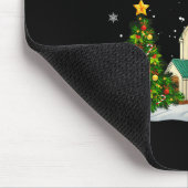 Russische orthodoxe Weihnachtskirche Vintage Winte Mousepad (Ecke)
