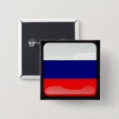 Russische Polierflagge Button (Vorne & Hinten)