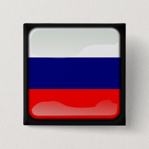 Russische Polierflagge Button