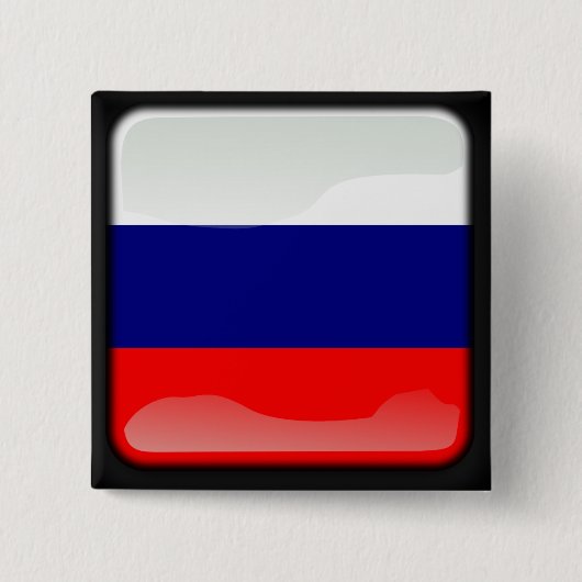 Russische Polierflagge Button (Vorderseite)