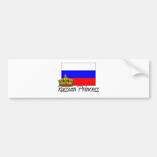 Russische Prinzessin Autoaufkleber (Vorne)