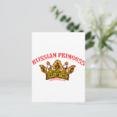 Russische Prinzessin Postkarte (Stehend Vorderseite)