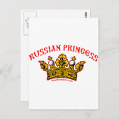 Russische Prinzessin Postkarte (Vorne/Hinten)