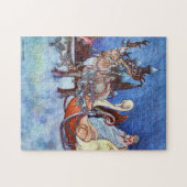 Russische Prinzessin Winterszene von Charles Robin Puzzle (Horizontal)