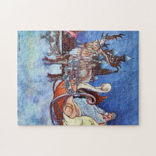 Russische Prinzessin Winterszene von Charles Robin Puzzle (Horizontal)