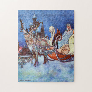 Russische Prinzessin Winterszene von Charles Robin Puzzle