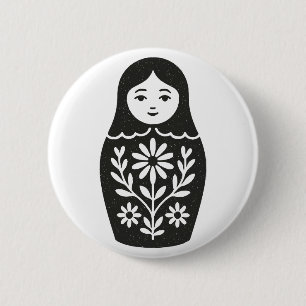 Russische Puppe Button