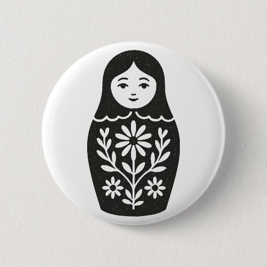 Russische Puppe Button (Vorderseite)