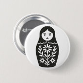 Russische Puppe Button (Vorne & Hinten)