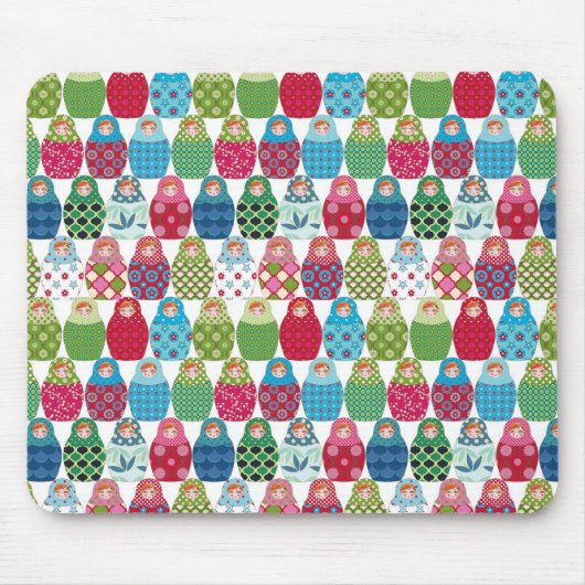 russische Puppe multico Mousepad (Vorne)