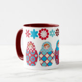 russische Puppe multico Tasse (Vorderseite Links)