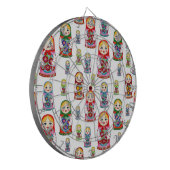 Russische Puppen Dartscheibe (Vorderseite Links)