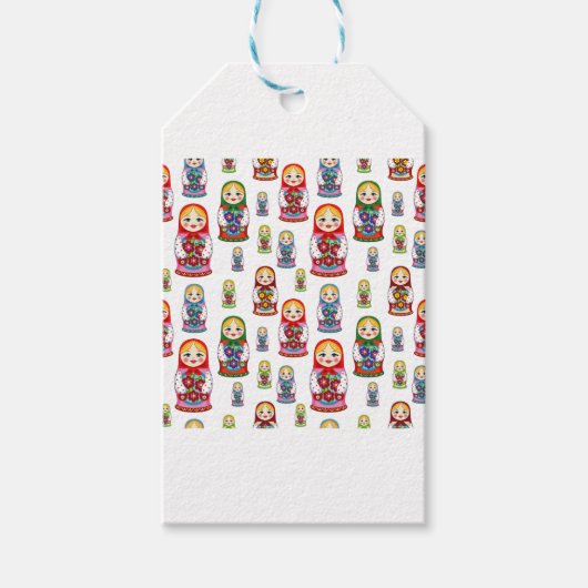 Russische Puppen Geschenkanhänger (Vorderseite)