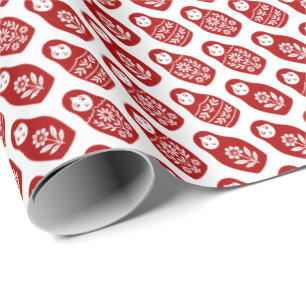 Russische Puppen Geschenkpapier