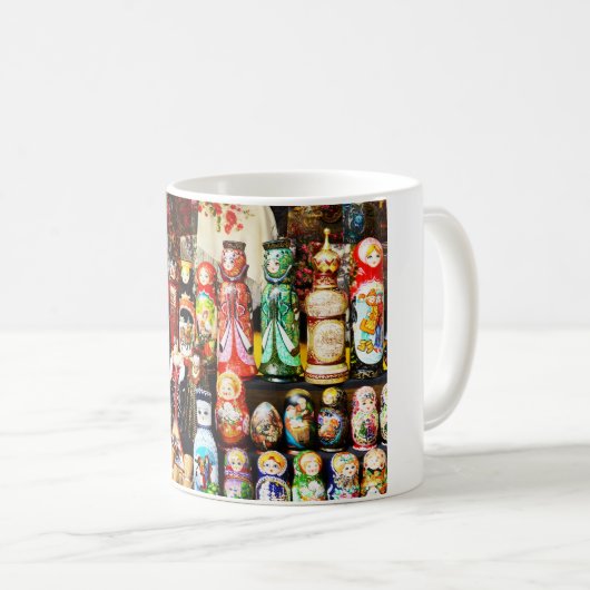 Russische Puppen Kaffeetasse (VorderseiteRechts)