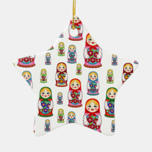 Russische Puppen Keramikornament