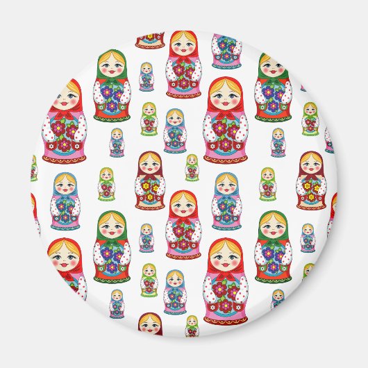 Russische Puppen Magnet (Vorne)