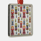 Russische Puppen Ornament Aus Metall (Rechts)