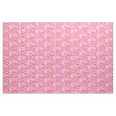 Russische Puppen, rosa typografisches Gewebe Stoff (Fat Quarter (45,7 x 55,9 cm))