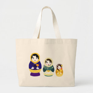Russische Puppen-Tasche Jumbo Stoffbeutel