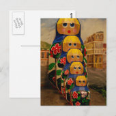 Russische Romantik Postkarte (Vorne/Hinten)