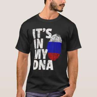 Russische Russland Fahne Es ist in meiner DNA Weih T-Shirt