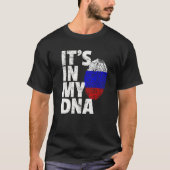 Russische Russland Fahne Es ist in meiner DNA Weih T-Shirt (Vorderseite)