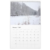 Russische Saison Single Seite Kleiner Kalender, we Kalender (Feb 2027)