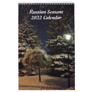 Russische Saison Single Seite Kleiner Kalender, we Kalender