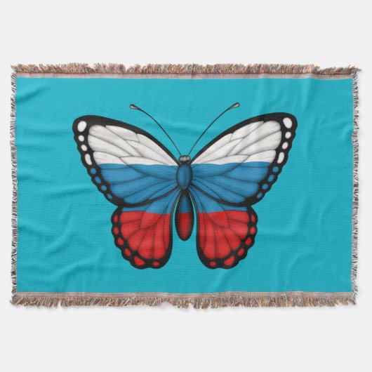 Russische Schmetterlings-Flagge Decke (Vorderseite)