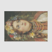 Russische Schönheit im Sommer-Garland