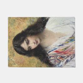 Russische Schönheit (von Konstantin Makovsky) Fußmatte