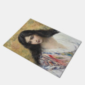 Russische Schönheit (von Konstantin Makovsky) Fußmatte (Schrägansicht)