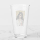 Russische Schönheit (von Konstantin Makovsky) Glas (Rückseite)