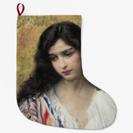 Russische Schönheit (von Konstantin Makovsky) Großer Weihnachtsstrumpf