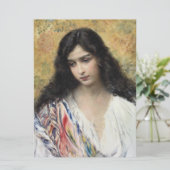 Russische Schönheit (von Konstantin Makovsky) Karte (Stehend Vorderseite)
