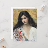 Russische Schönheit (von Konstantin Makovsky) Karte (Vorderseite/Rückseite Beispiel)