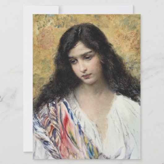 Russische Schönheit (von Konstantin Makovsky) Karte (Vorderseite)