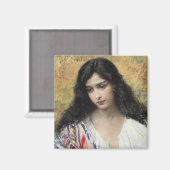 Russische Schönheit (von Konstantin Makovsky) Magnet (Vorderseite/Rückseite)