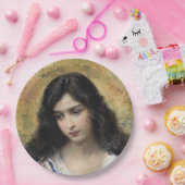 Russische Schönheit (von Konstantin Makovsky) Pappteller (Party)