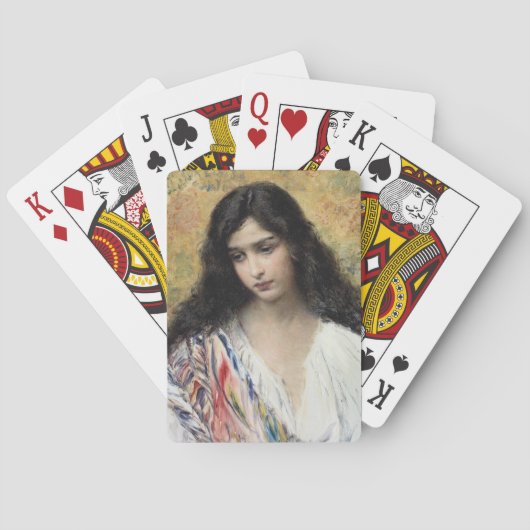 Russische Schönheit (von Konstantin Makovsky) Spielkarten (Rückseite)