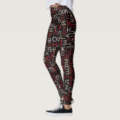 Russische Schrift Leggings (Links)