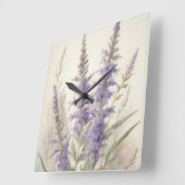 Russische Schrift Quadratische Wanduhr (Winkel)