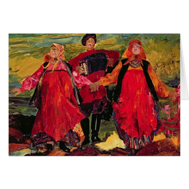 Russische singende Bauern (Vorderseite (Horizontal))