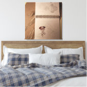 Russische Soldaten-Sketchbook-Leinwand Leinwanddruck (Insitu (Schlafzimmer))