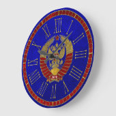 Russische sowjetische Wappen Große Wanduhr (Winkel)